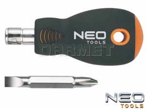 Wkrętak odwracalny: krzyżowy Phillips i płaski - PH2 x 6MM - NEO TOOLS (04-201)