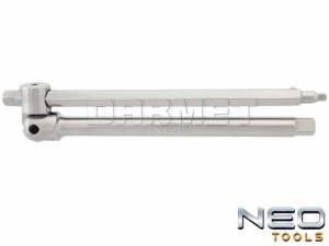 Pokrętło uchylne do pracy z z nasadkami 1/2", 3/8" oraz 1/4", długość 250MM - NEO TOOLS (08-566)