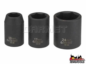Nasadka udarowa sześciokątna 1/2" cienkościenna, 920510A-C - 10 x 38MM - TENGTOOLS (13245-0057)
