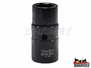 Nasadka udarowa sześciokątna 1/2" dwustronna, 9291719 - 17, 19 x 58MM - TENGTOOLS (17872-0108)