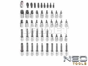 Końcówki Torx na nasadce 1/2" - 49 sztuk - NEO TOOLS (08-713)