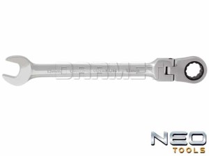 Klucz płasko-oczkowy z przegubem i grzechotką - 8 x 135MM - NEO TOOLS (09-051)
