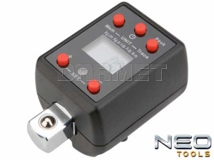 Dynamometryczny adapter elektroniczny 3/8", zakres: 27 - 135Nm - NEO TOOLS (08-810)