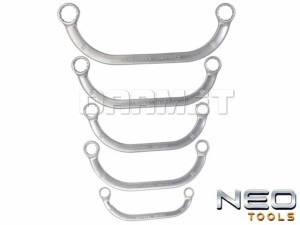 Zestaw kluczy oczkowych wygiętych - 5 sztuk - NEO TOOLS (09-176)