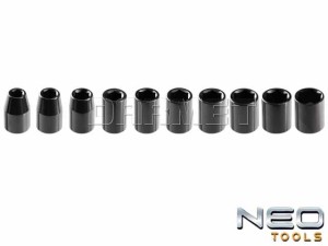 Zestaw nasadek udarowych sześciokątnych 1/2" - 10 sztuk - NEO TOOLS (12-101)