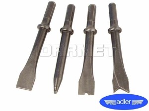 Groty do młotka udarowego MA520, krótkie 125MM - 4 sztuki - ADLER (MAB68)