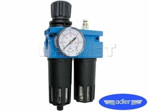 Filtr powietrza z reduktorem i naolejaczem MAXI 1/2", maksymalna przepustowość: 2250L/MIN - ADLER (0137.491)