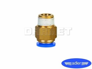 Końcówka AUTO z gwintem zewnętrznym 1/8" na przewód 8MM - ADLER (0114.92)