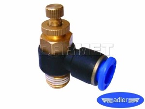 Zawór powietrza AUTO NSE, kątowy z gwintem zewnętrznym 3/8" na przewód 12MM - ADLER (0118.15)