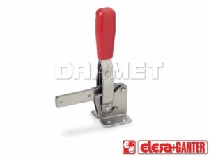 Dociskacz pionowy, nierdzewny z przylgą poziomą GN 810-130-A-NI - ELESA+GANTER