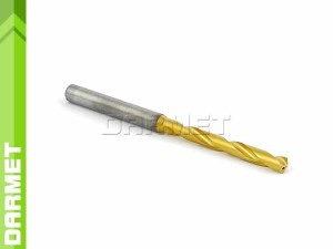 Wiertło monolityczne z chwytem walcowym, 5xD - 5MM, VHM TiN z chłodzeniem - DARMET