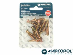 Wkręty uniwersalne 5 x 35 mm, 18 szt. - MARCOPOL (QB2148)