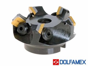 Frez składany nasadzany 80 mm czołowy  | 5-ostrzowy - 220.130 - 080 - 15 - DOLFAMEX
