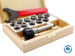 Zestaw oprawka zaciskowa MK2 do tulejek ER20 x 11 szt. - ZM KOLNO 7711 | 0642177112106