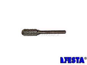 Pilnik obrotowy walcowy zaokrąglony WRC | frez do metalu | 6MM x 16MM  | chwyt 6MM | długość 60MM - FESTA Standard