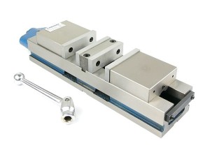 Imadło podwójne maszynowe frezarskie stałe 160-2x100 mm z dociskiem szczęki FPQD DARMET