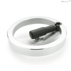 Koło ręczne z rękojeścią obrotową GN 322.3-125-K12-R - ELESA+GANTER