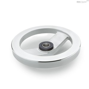 Koło ręczne łożyskowane ślizgowo | bezpieczne GN 322.4-250-K22-A-ZI - ELESA+GANTER