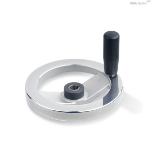 Koło ręczne łożyskowane igiełkowo | bezpieczne GN 322.5-160-K14-D-DR - ELESA+GANTER