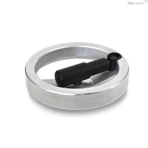  Koło ręczne z rękojeścią obrotową GN 322.7-140-B14-R - ELESA+GANTER