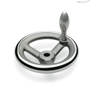 Koło ręczne wieloramienne DIN 950-GG-80-K12-F - ELESA+GANTER