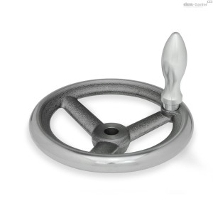 Koło ręczne wieloramienne DIN 950-GG-500-B34-D - ELESA+GANTER