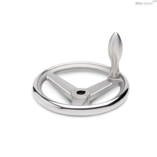 GN 950.6-F-Koła ręczne trójramienne ze stali kwasoodpornej-z rękojeścią stałą, nieobrotową.jpg