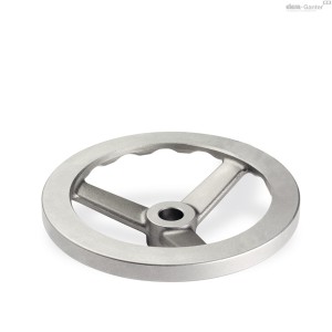 Koło ręczne wieloramienne ze stali nierdzewnej GN 949-125-B14-A - ELESA+GANTER