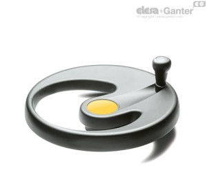 Koło ręczne jednoramienne 204611-C4 EMW.350+IEL-A-20-C4 - ELESA+GANTER