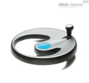 Koło ręczne jednoramienne 204611-C5 EMW.350+IEL-A-20-C5 - ELESA+GANTER