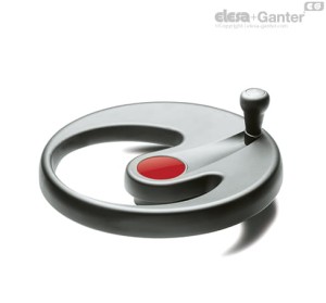 Koło ręczne jednoramienne 204611-C6 EMW.350+IEL-A-20-C6 - ELESA+GANTER
