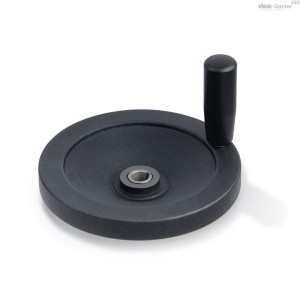 Koło ręczne pełne łożyskowane ślizgowo GN 323.4-140-K12-D-DR - ELESA+GANTER