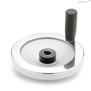 Koło ręczne pełne łożyskowane ślizgowo GN 321.4-250-K22-D-DR - ELESA+GANTER