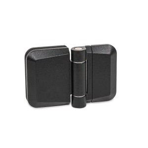 Zawiasy do paneli szklanych GN 938 - ZD122 - CZARNY - ELESA+GANTER 