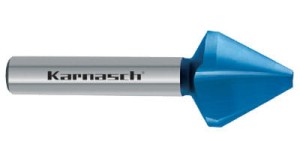 Pogłębiacz stożkowy ze stali HSS-XE z powłoką BLUE-TEC 60° DIN334 Typ C - 25 mm - 4030300250 | KARNASCH 