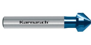 Pogłębiacz stożkowy ze stali HSS-XE z powłoką BLUE-TEC 60° - 8 mm -201785020 | KARNASCH