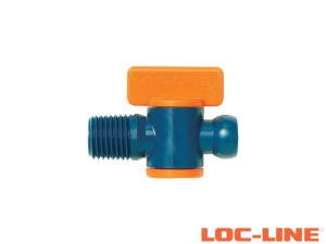 Zawór z gwintem zewnętrznym NPT 1/4", system 1/4"- LOC-LINE (29452.1)