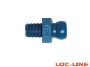 Segment z gwintem zewnętrznym BSPT 1/8", system 1/4"- LOC-LINE (49437.1)