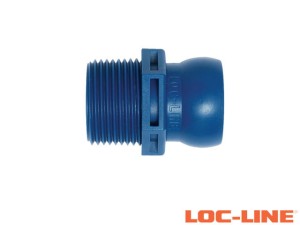 Segment z gwintem zewnętrznym BSPT 3/4", system 3/4"- LOC-LINE (69549.1)