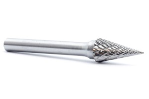 Pilnik obrotowy stożkowy ostry SKM, frez do metalu VHM - 6 x 18 mm Standard Line - M061806-DZ