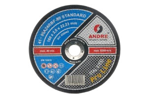 Ściernica płaska do przecinania PRO-LINE, wersja STANDARD, typ 41 - 180MM x 2,5MM x 22,2MM 95A 24R - ANDRE (020042)