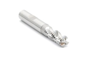 Frez trzpieniowy do obróbki zgrubnej 10 mm | 4-ostrzowy | krótki walcowo-czołowy | chwyt walcowy Weldon DIN844-B K-M-NR HSS-E - FENES 0641-512-203-600