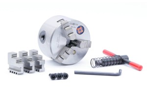 Uchwyt tokarski 80 mm samocentrujący spiralny | żeliwny | 3 - szczękowy | DIN 6350 - DARMET