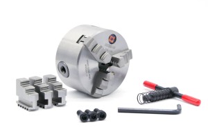 Uchwyt tokarski 100 mm samocentrujący spiralny | żeliwny | 3 - szczękowy | DIN 6350 - DARMET