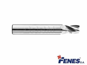 Frez 4-ostrzowy do obróbki metali lekkich i tworzyw sztucznych, krótki DIN6527-KW, VHM - 10MM - FENES