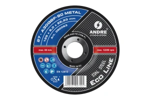 Ściernica z obniżonym środkiem do szlifowania ECO-LINE, typ 27 - 125MM x 6MM x 22,2MM - ANDRE (050063)