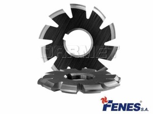 Frez modułowy krążkowy do kół zębatych o zarysie ewolwentowym, moduł 0,75mm, #2 - 14÷16 zębów koła obrabianego, NFMa HSS - FENES