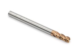 Frez 4-ostrzowy 4 mm | uniwersalny do 55 HRC | powłoka TiSiN | seria Gold | pełnowęglikowy VHM - DARMET 40411504G
