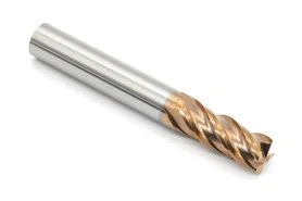 Frez 4-ostrzowy 8 mm | uniwersalny do 55 HRC | powłoka TiSiN | seria Gold | pełnowęglikowy VHM - DARMET 40820608G