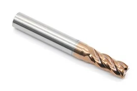 Frez 4-ostrzowy 9 mm | uniwersalny do 55 HRC | powłoka TiSiN | seria Gold | pełnowęglikowy VHM - DARMET 409227510G